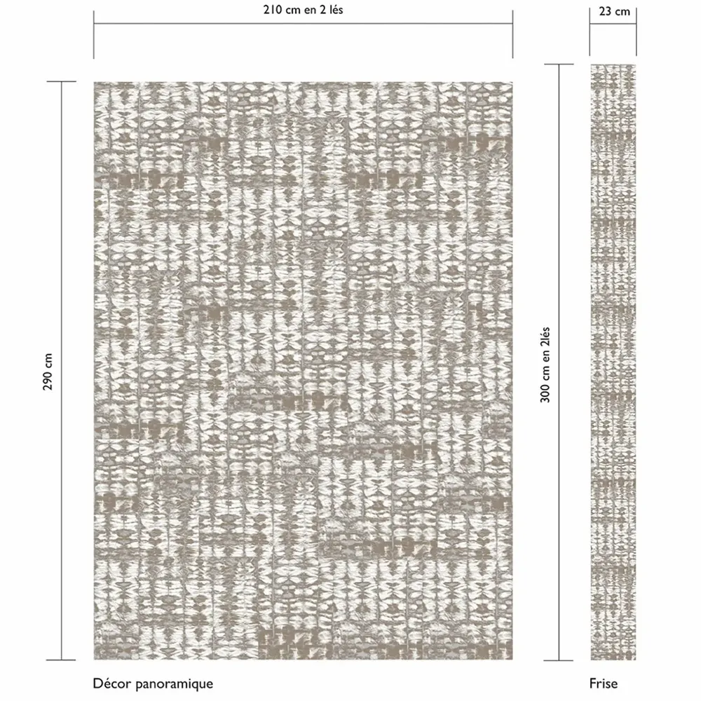 Other wall decoration - Wallpaper - FRIEZE & PANORAMIC 23 & 210x290 cm - PLEATS - LAUR MEYRIEUX COLLECTION