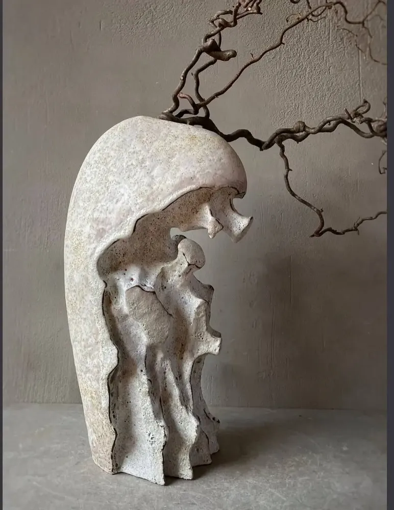 Vases - Vase en céramique "Roches de mes souvenirs" - GALERIE SANA MOREAU
