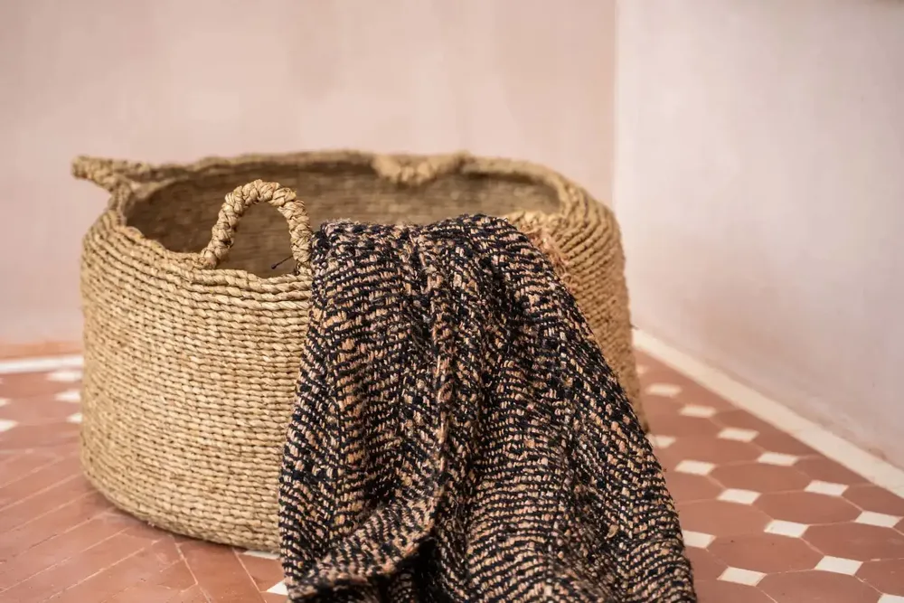 Shopping baskets - Les Quatre Mains Baskets - Natural - L - BAZAR BIZAR LIVING