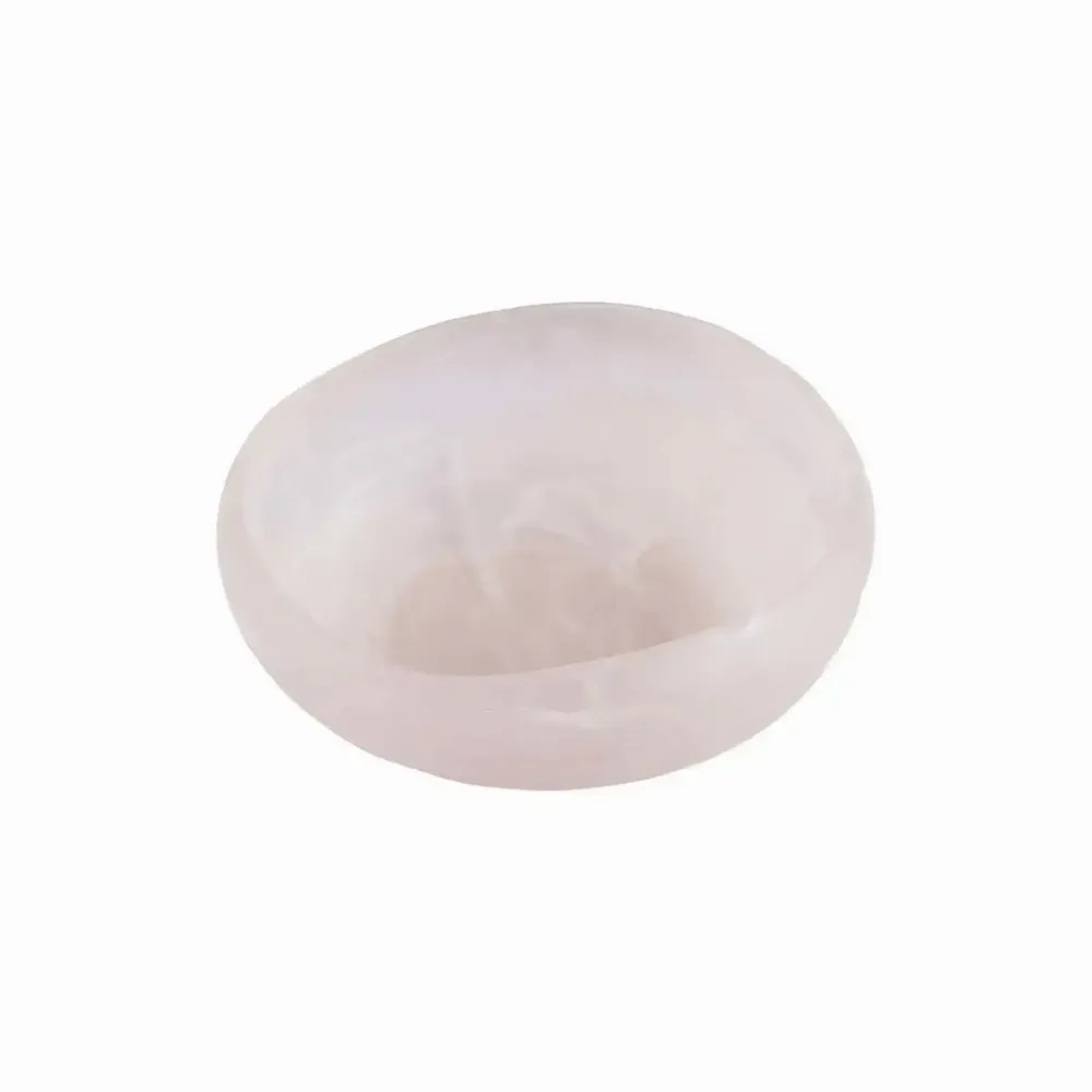 Mugs - The Resin Organic Bowl - Pink White - S - BAZAR BIZAR LIVING
