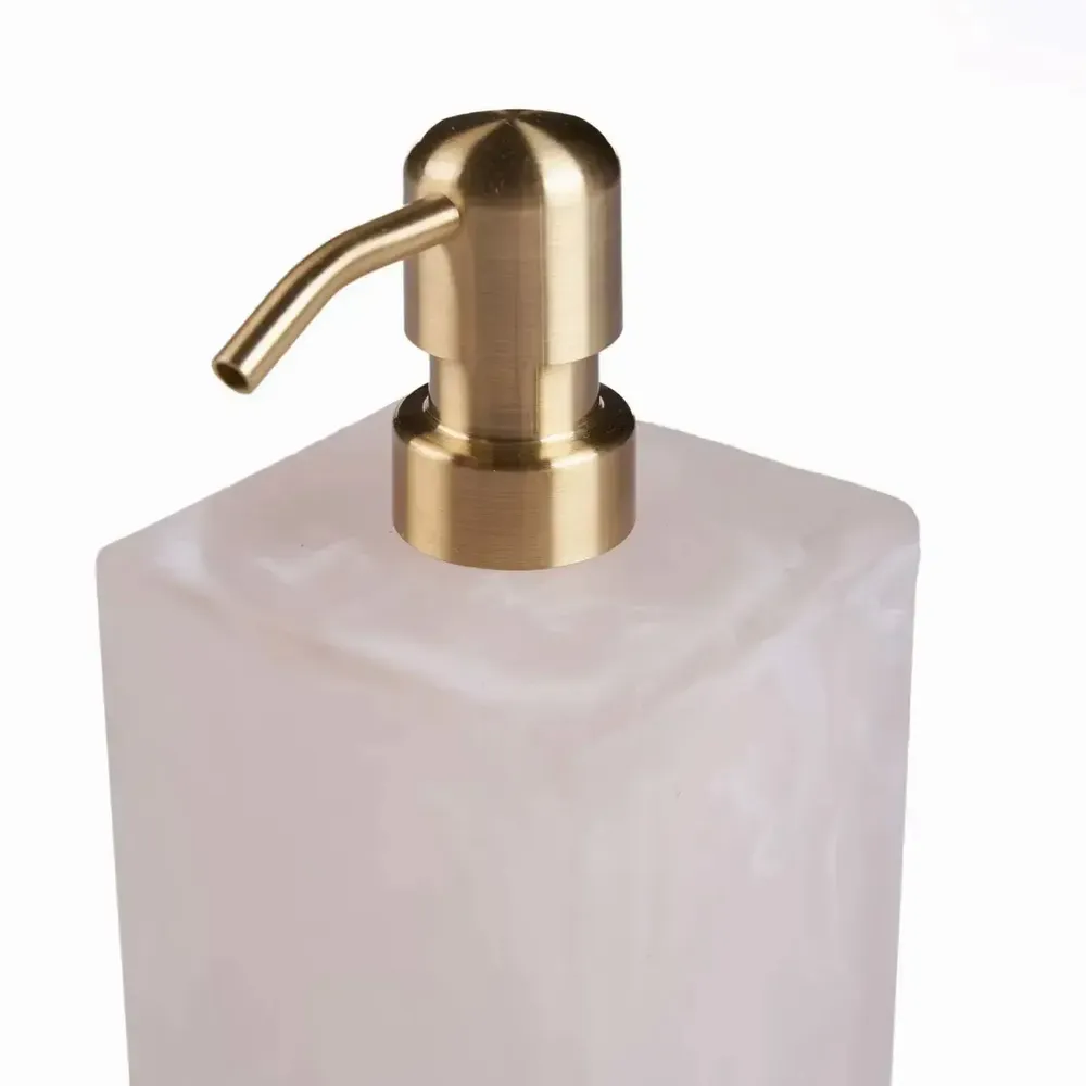 Porte-savons - Le Distributeur De Savon En Résine - Rose Blanc - BAZAR BIZAR LIVING