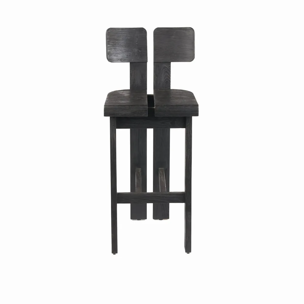 Stools - The Sama Sama Barstool - Black - BAZAR BIZAR LIVING