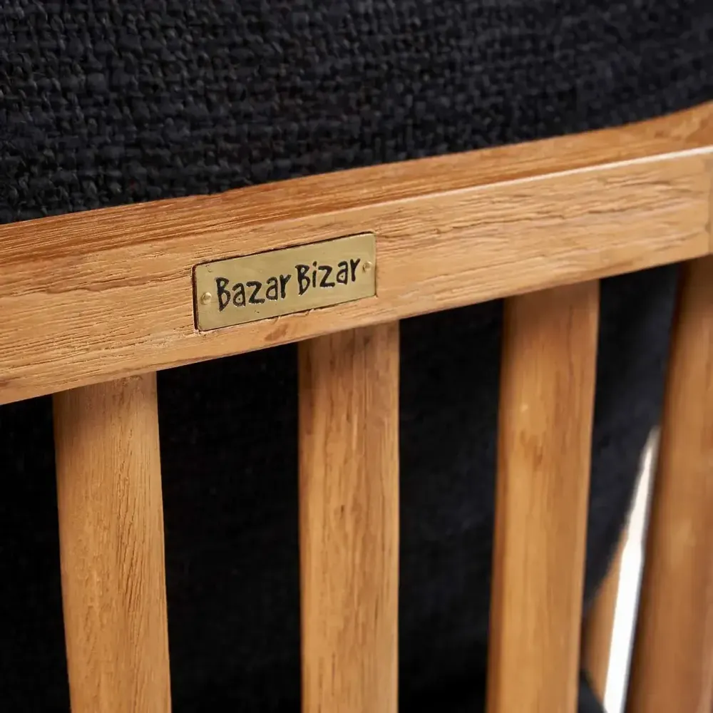 Fauteuils - Le Fauteuil Une Place Malawi - Naturel Noir - BAZAR BIZAR LIVING