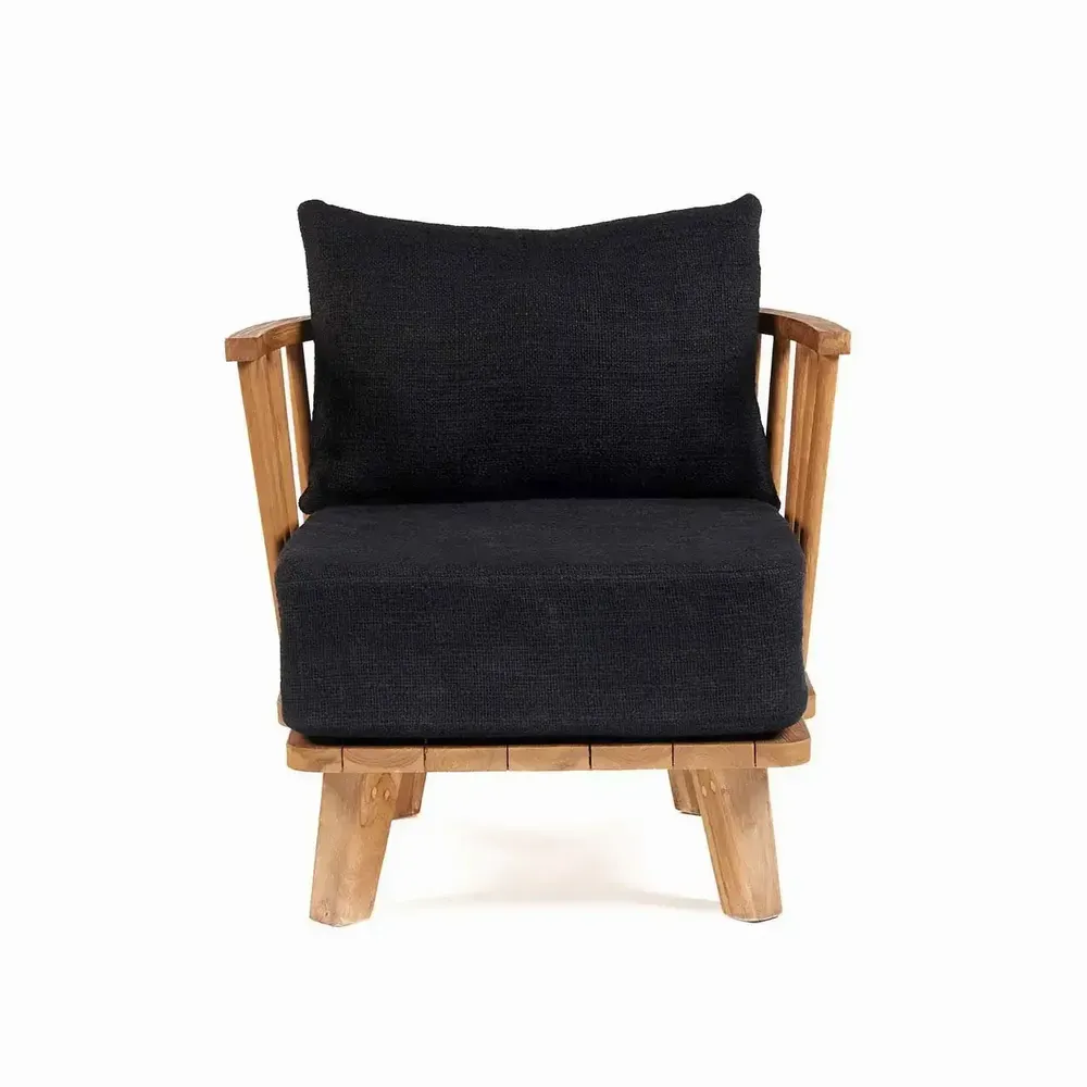 Fauteuils - Le Fauteuil Une Place Malawi - Naturel Noir - BAZAR BIZAR LIVING