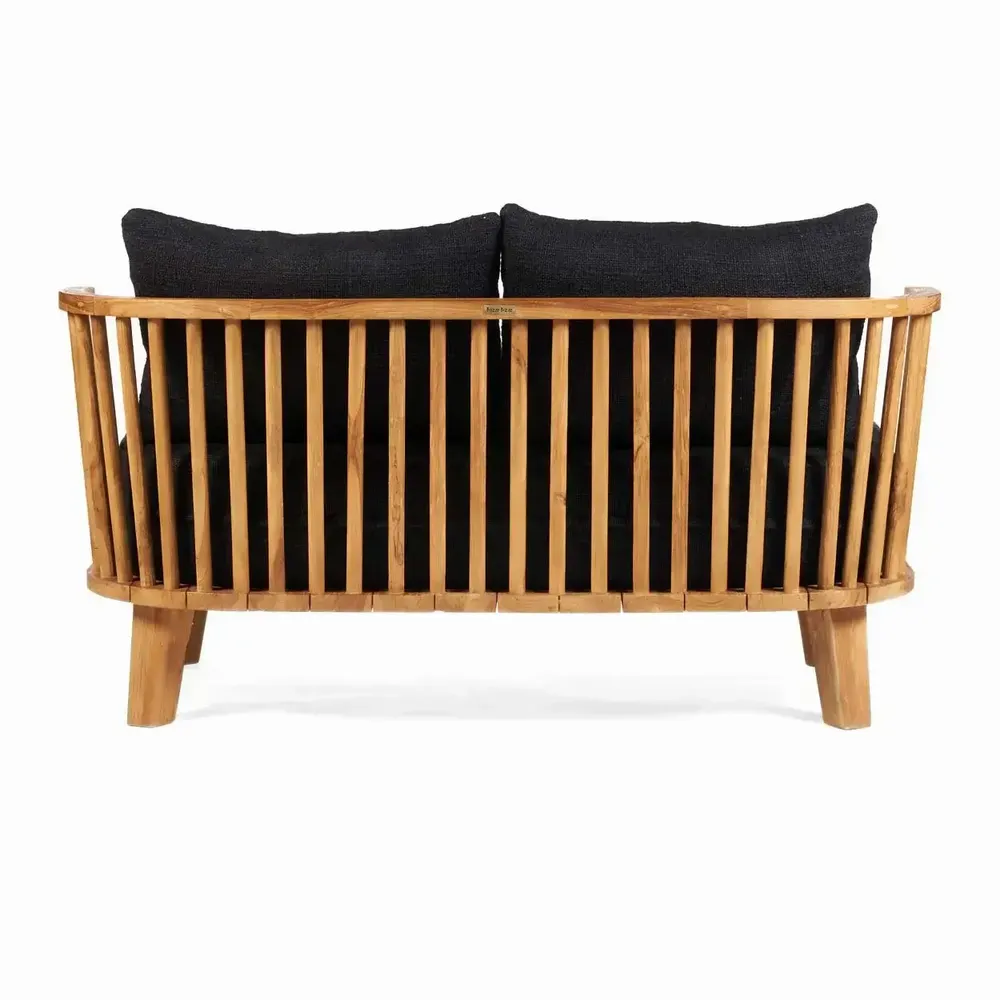 Sofas - The Malawi Two Seater - Natural Black - BAZAR BIZAR LIVING