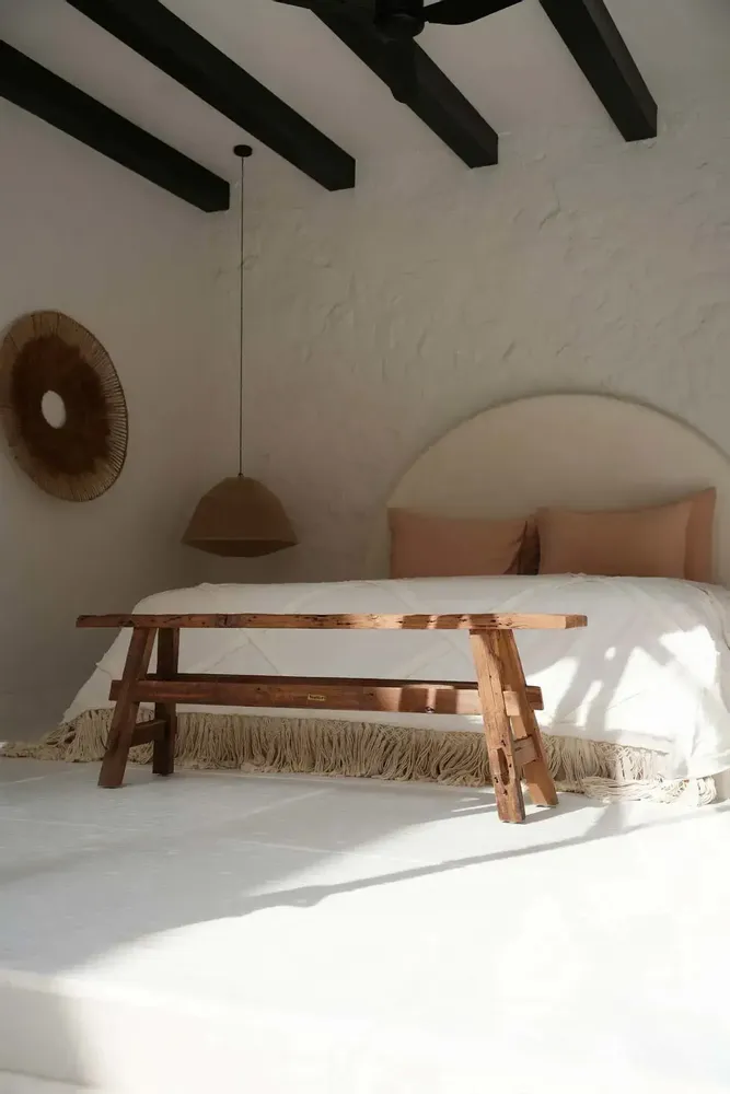 Decorative objects - The Beauteous Rustic Bench - Natural - BAZAR BIZAR LIVING