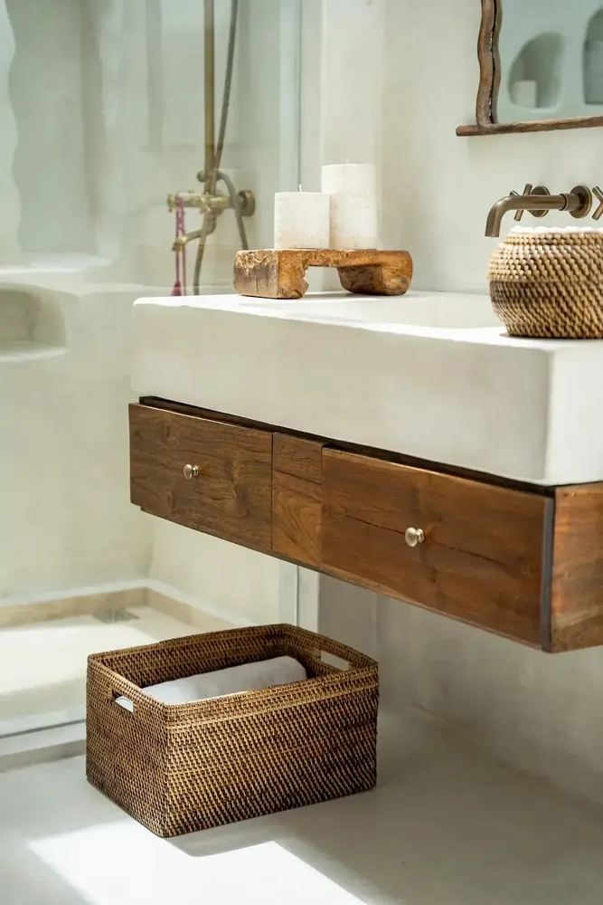 Paniers - Le Panier Colonial Magazine - Naturel Marron - L - BAZAR BIZAR LIVING
