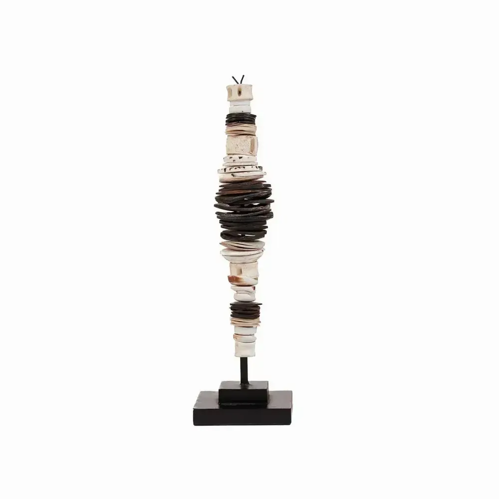 Other wall decoration - The Money Shell on Stand - Black White - S - BAZAR BIZAR LIVING