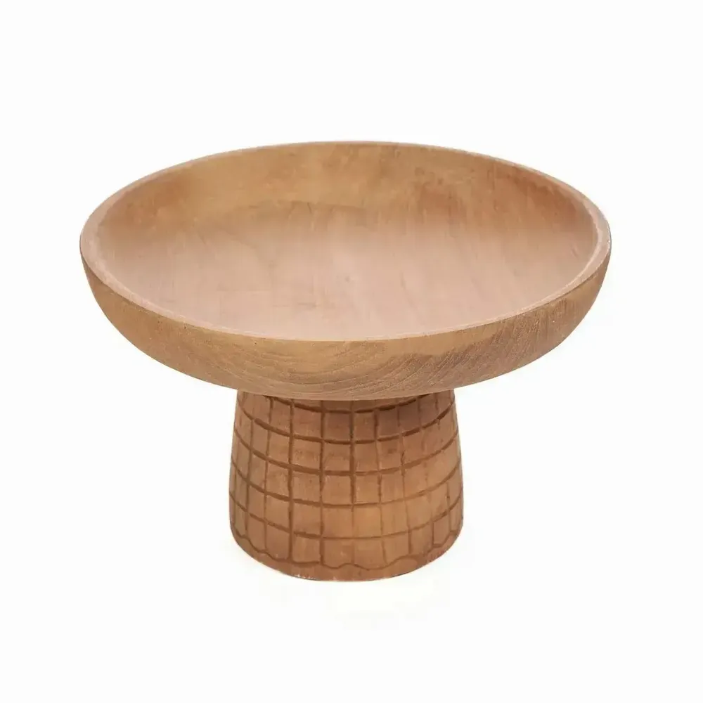 Platter and bowls - The Kotak-Kotak Cake Dish - Natural - BAZAR BIZAR LIVING