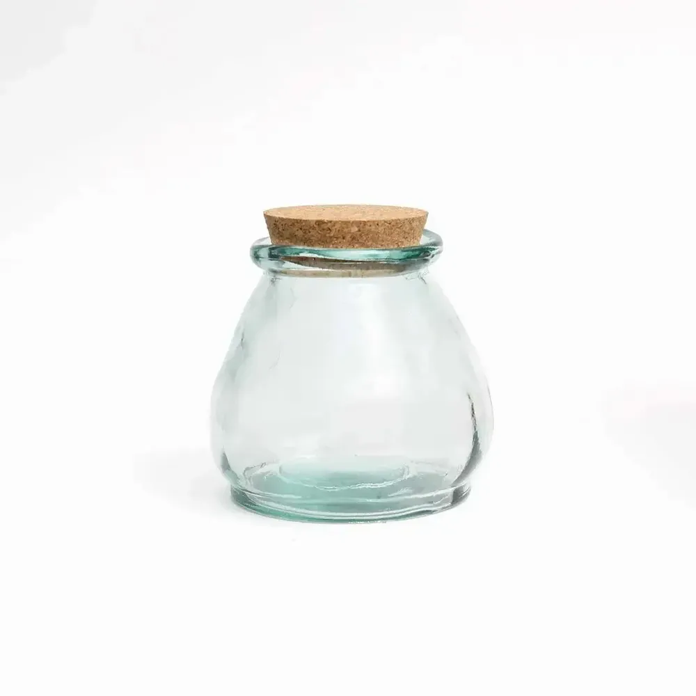 Glass - The Belly Glass Pot - Blue - S - BAZAR BIZAR LIVING