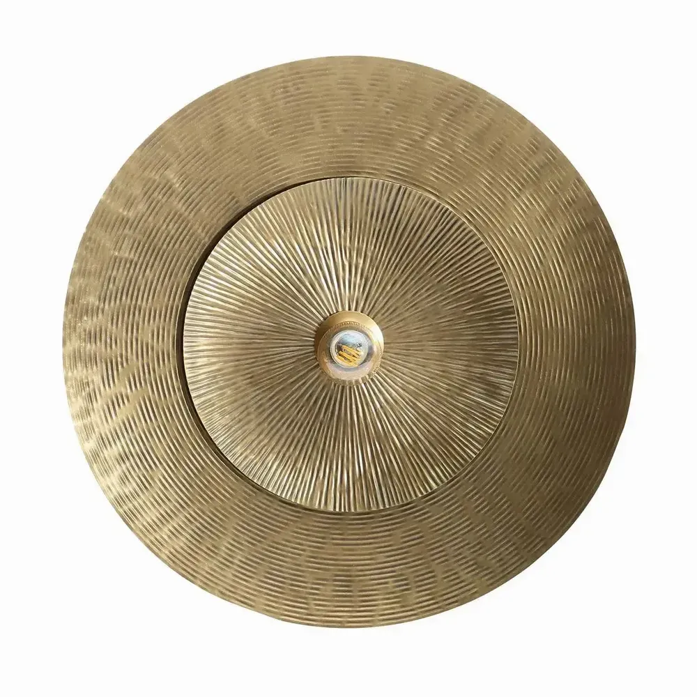 Appliques - La Double Full Moon Applique Murale - Laiton - M - BAZAR BIZAR LIVING