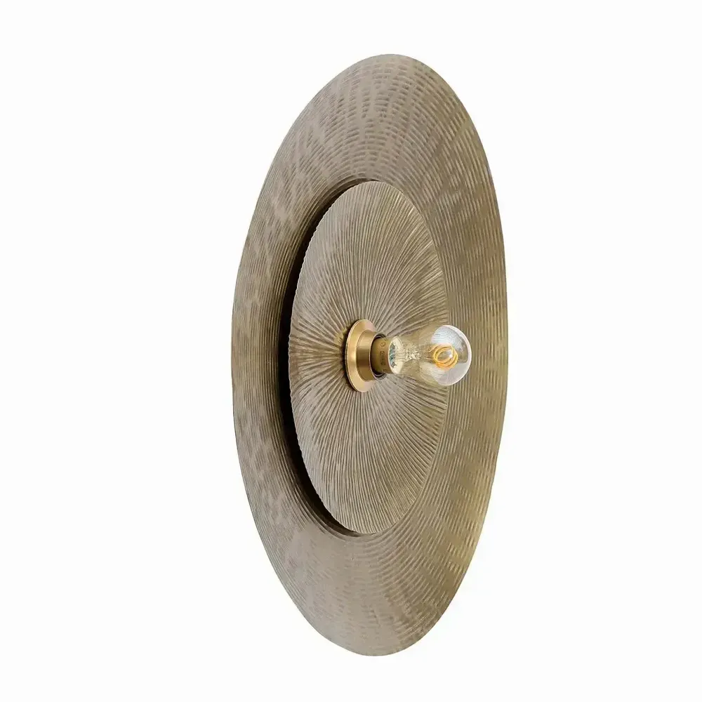 Appliques - La Double Full Moon Applique Murale - Laiton - M - BAZAR BIZAR LIVING