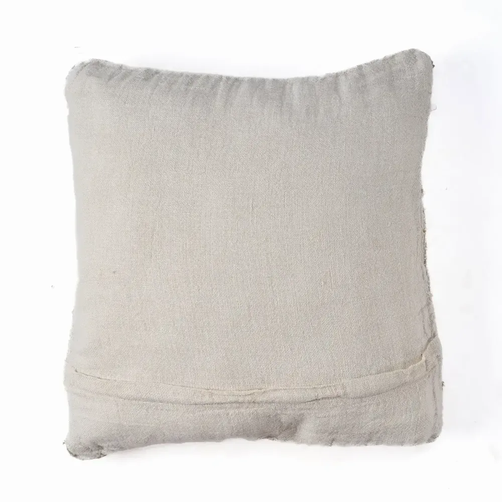 Fabric cushions - The Linen Threads Cushion Cover - White Natural - BAZAR BIZAR LIVING