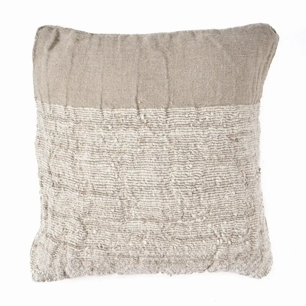 Fabric cushions - The Linen Edit Cushion Cover - Natural - BAZAR BIZAR LIVING