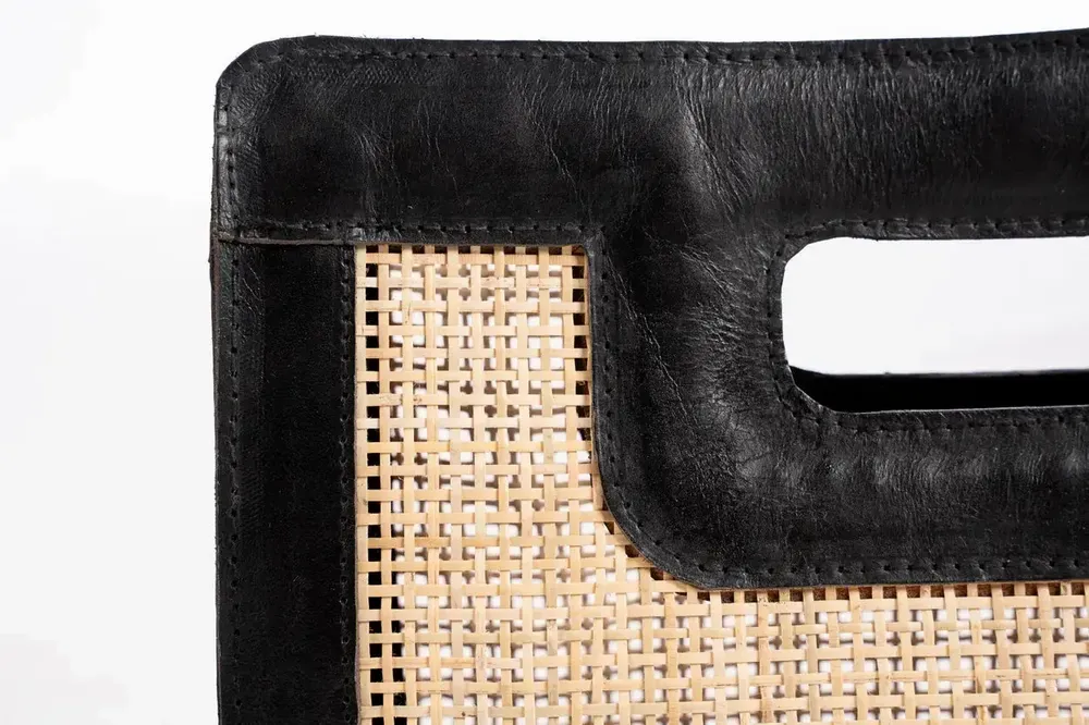 Bags and totes - The Riviera Noir Clutch - Natural Black - BAZAR BIZAR LIVING