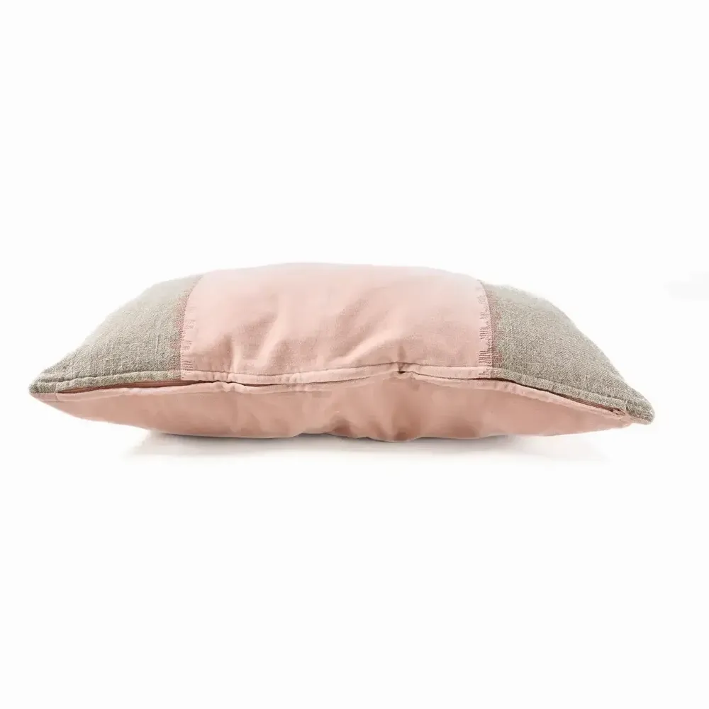 Fabric cushions - The Velvet Divorce Cushion Cover - Natural Pink - 30x50 - BAZAR BIZAR LIVING