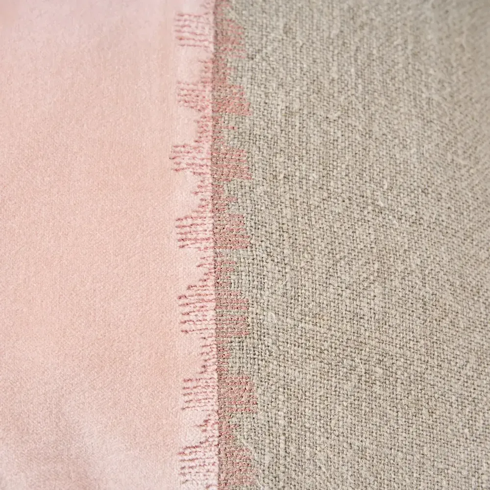 Fabric cushions - The Velvet Divorce Cushion Cover - Natural Pink - 30x50 - BAZAR BIZAR LIVING