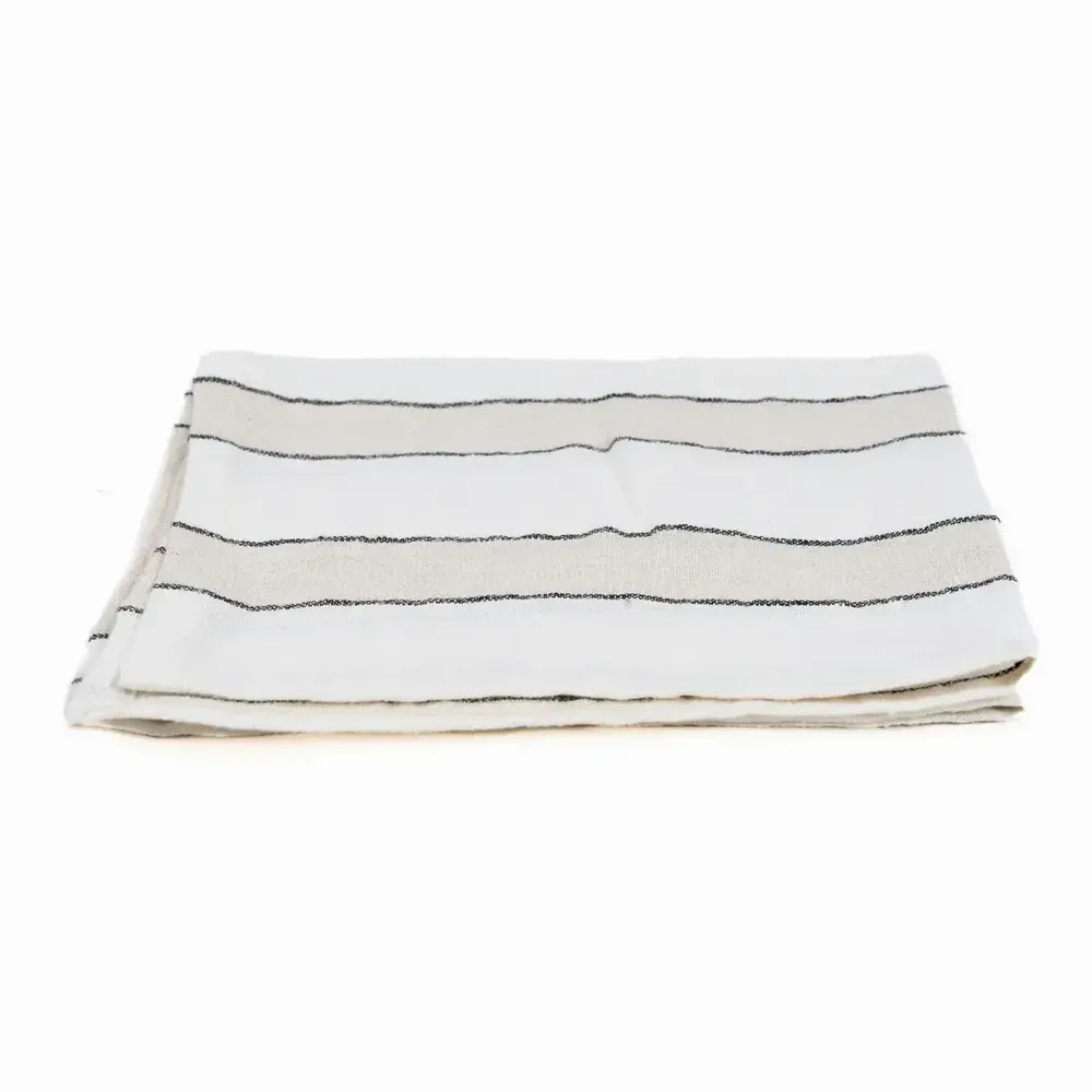 Serviettes - La Serviette Provence - Natural Black White - 45x45 - BAZAR BIZAR LIVING