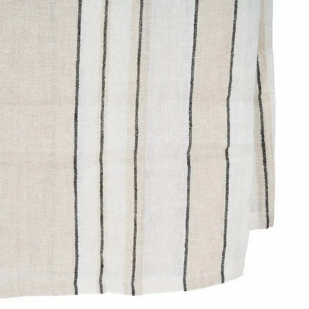 Nappes - La Nappe Provence - Natural Black White - 150x250 - BAZAR BIZAR LIVING