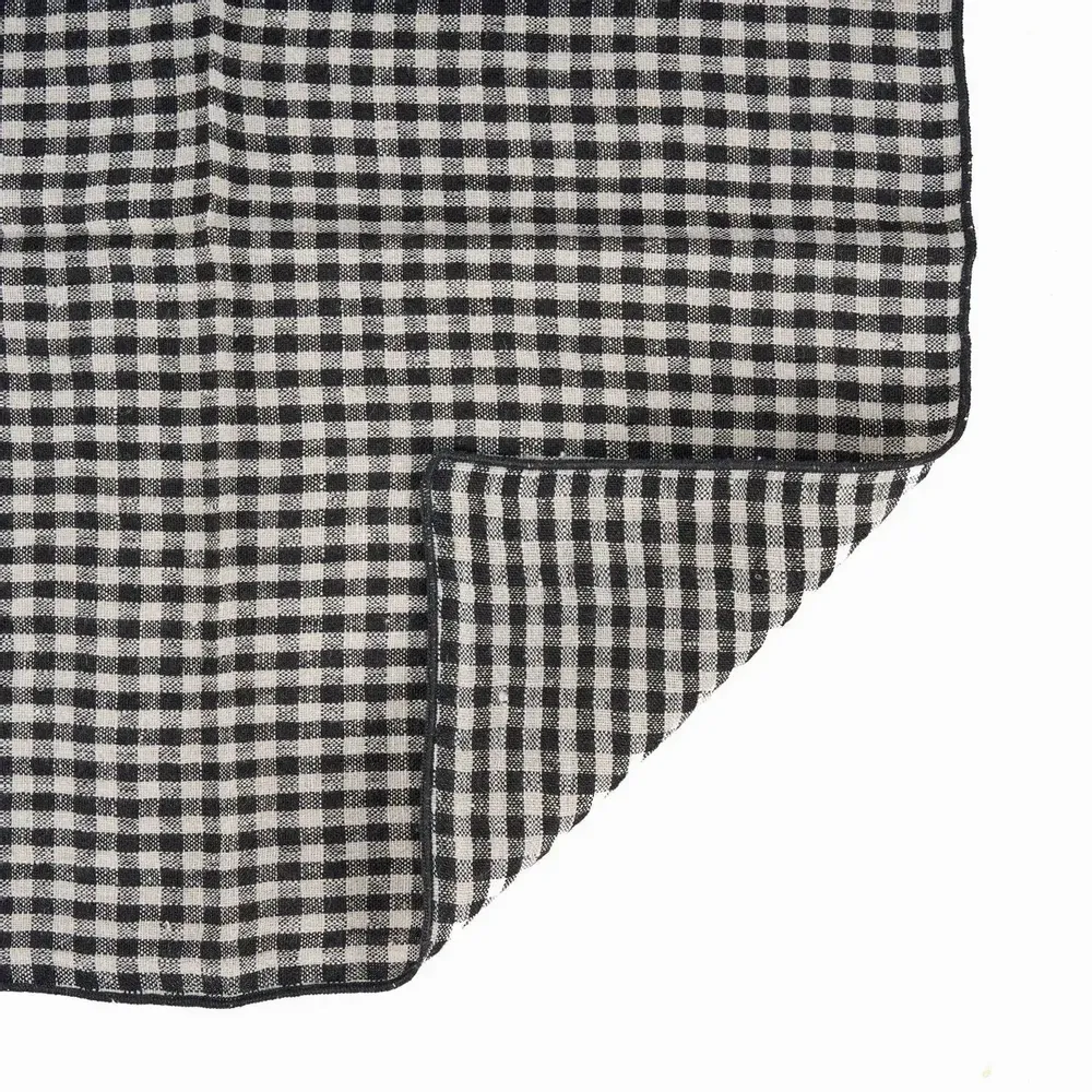 Serviettes - La Serviette Picknick - Naturel Noir - 45x45 - BAZAR BIZAR LIVING