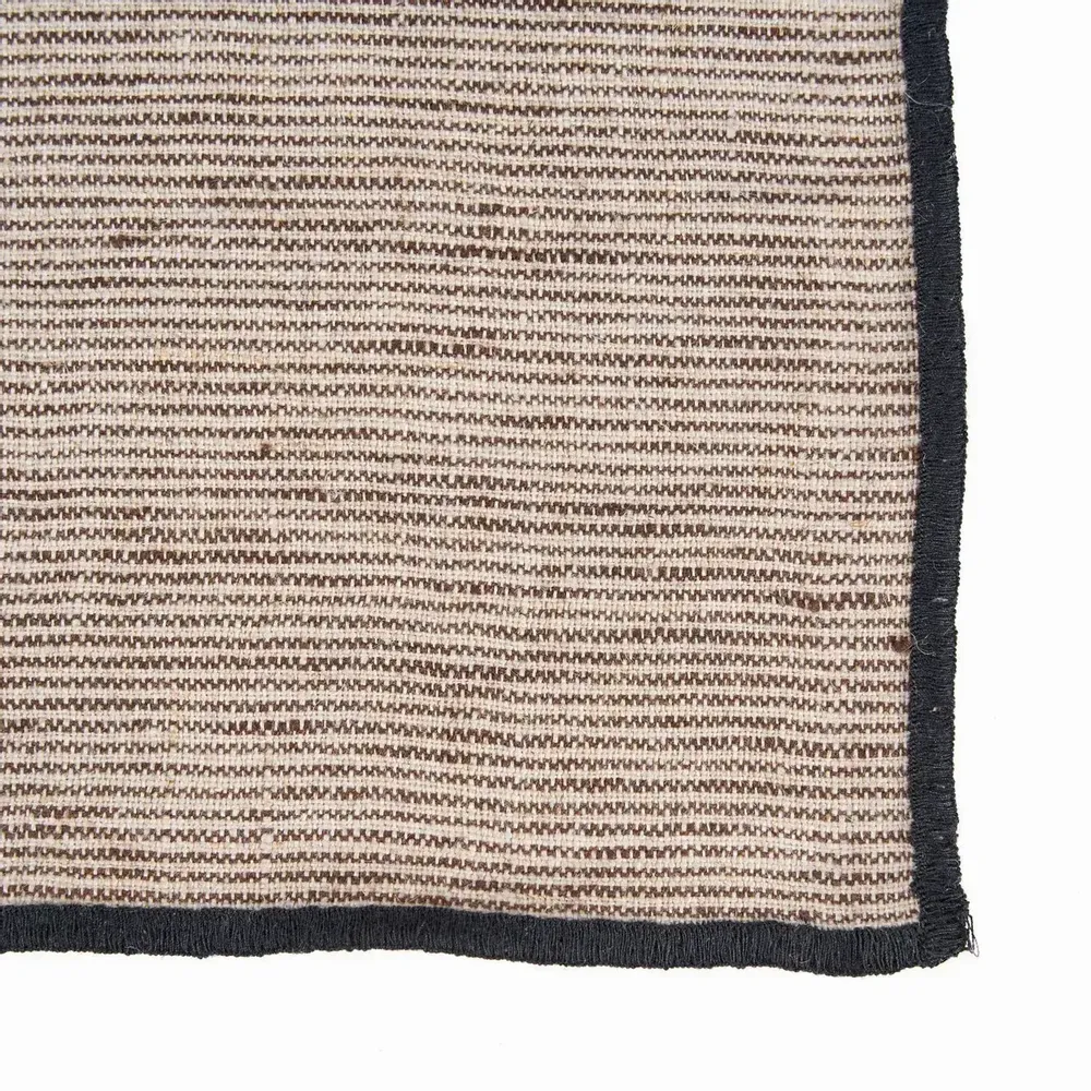 Serviettes - La Serviette Code Lin - Naturel Noir - 45x45 - BAZAR BIZAR LIVING