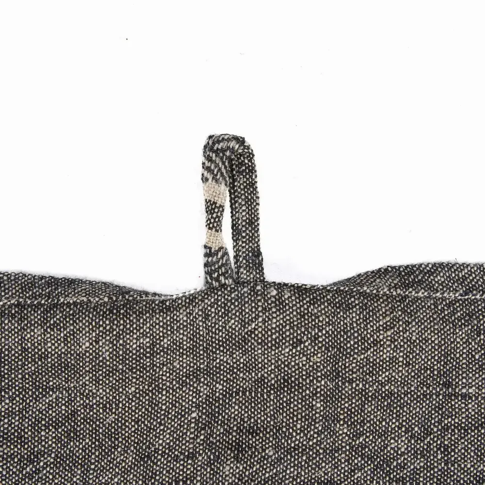 Torchons - Le Torchons Linen Dash - Noir Naturel - 50x70 - BAZAR BIZAR LIVING