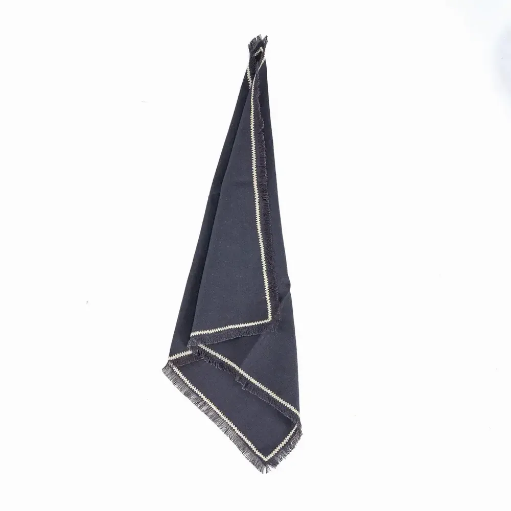 Serviettes - La Serviette Tuscany - Noir Naturel - 45x45 - BAZAR BIZAR LIVING