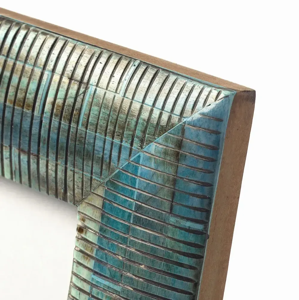 Frames - The Ocean Ripple Frame - Turquoise - 10x10 - BAZAR BIZAR LIVING