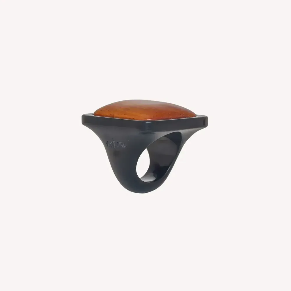 Jewelry - Rectangle ring T58 - Cannelle - NATURE BIJOUX