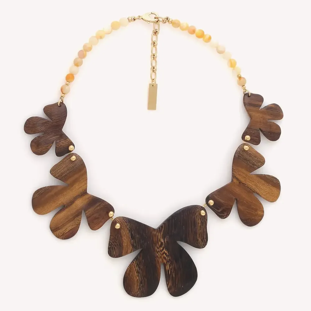 Jewelry - 5 robles flowers necklace - Fioria - NATURE BIJOUX