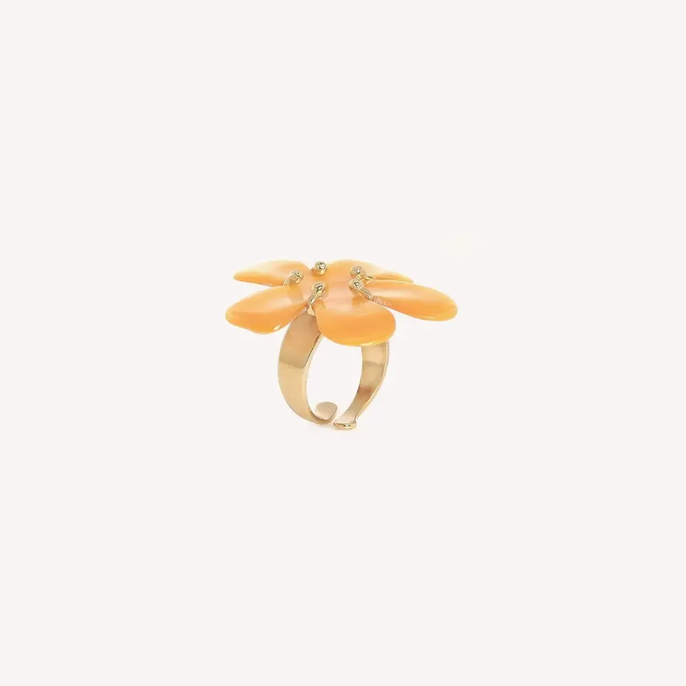 Jewelry - Adjustable yellow MOP ring - Fioria - NATURE BIJOUX