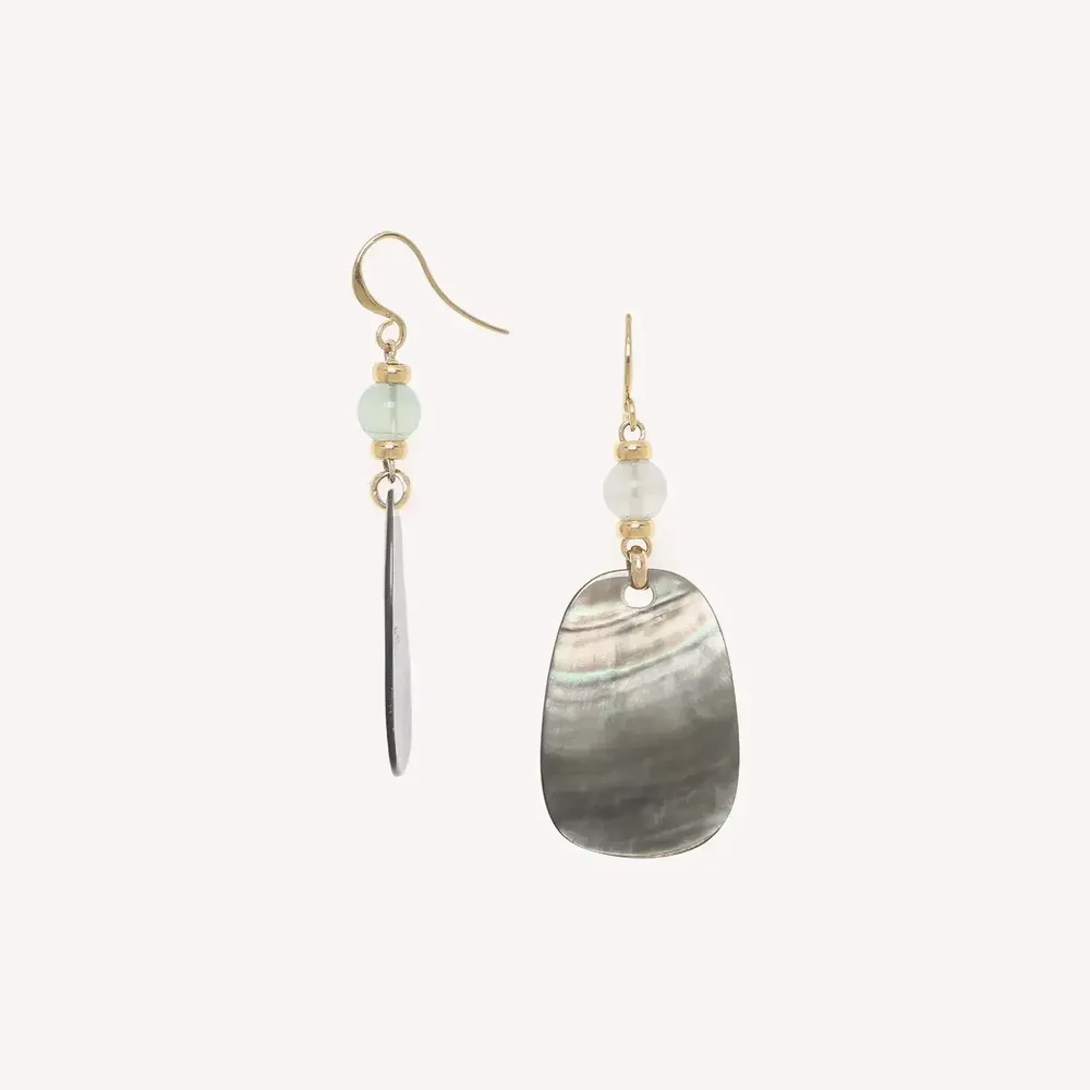 Jewelry - Simple hook earrings - Fluorite - NATURE BIJOUX