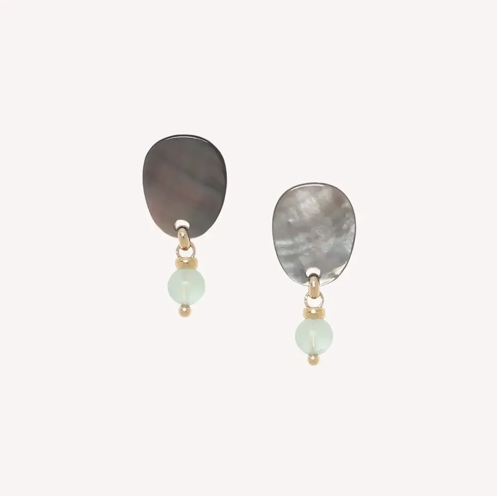 Jewelry - Small post earrings - Fluorite - NATURE BIJOUX