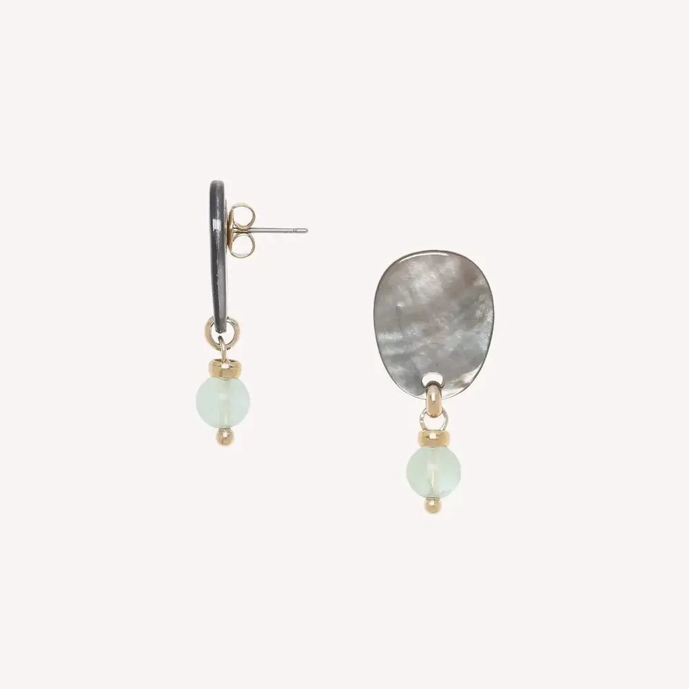 Jewelry - Small post earrings - Fluorite - NATURE BIJOUX