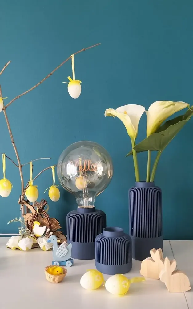 Vases - Triplette of interlocking 3D vases - Designer interior decoration - CRÉA-TH