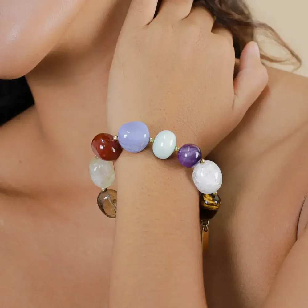 Bijoux - Bracelet extensible pierres - Minerama - NATURE BIJOUX