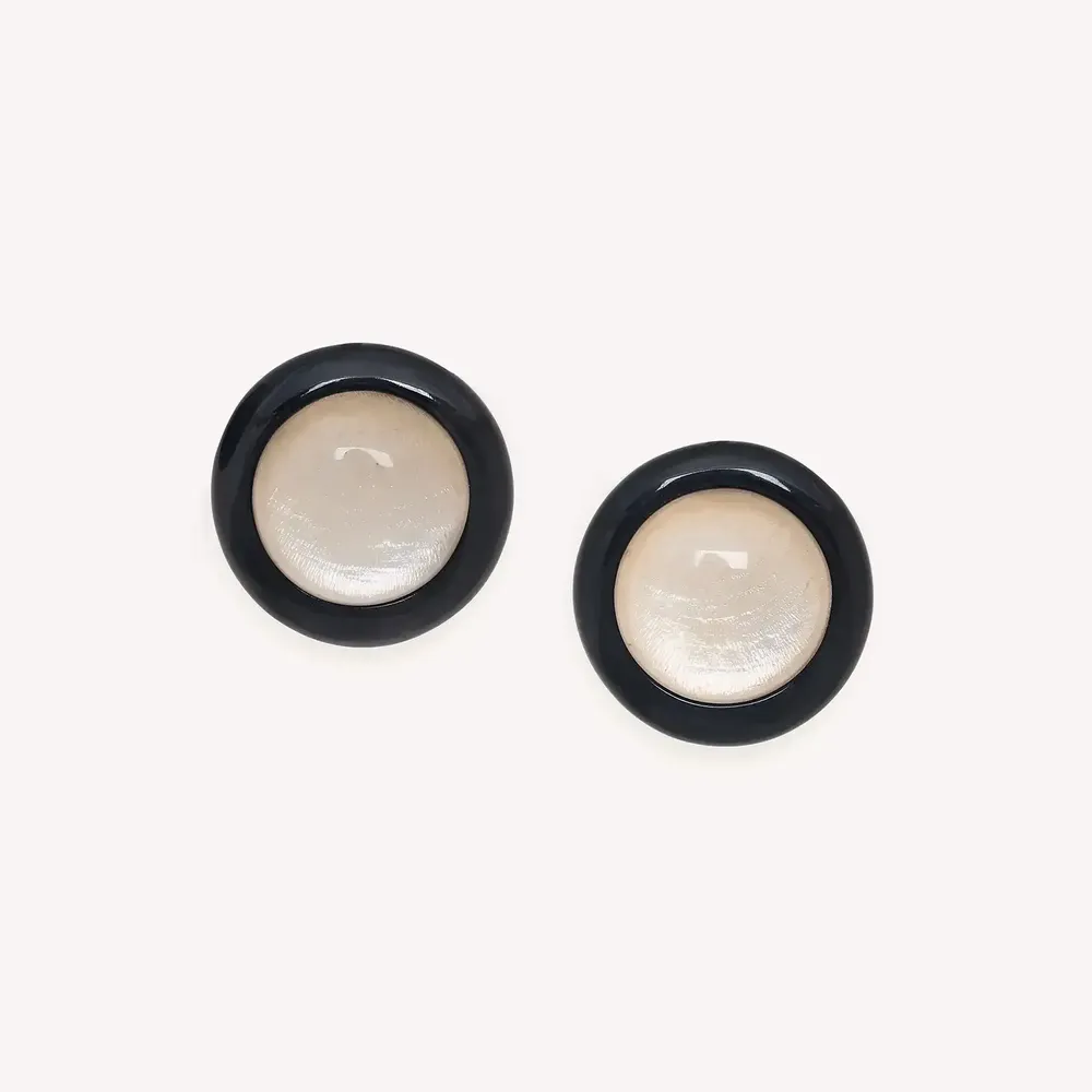 Bijoux - Boucles d'oreilles clips ronds - Saint Honore - NATURE BIJOUX