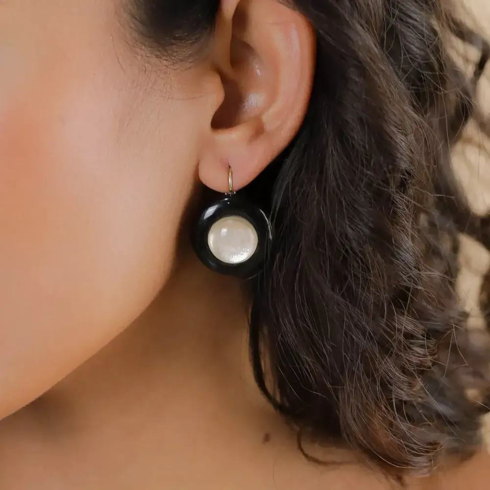 Jewelry - Small round french hook earrings - Saint Honore - NATURE BIJOUX