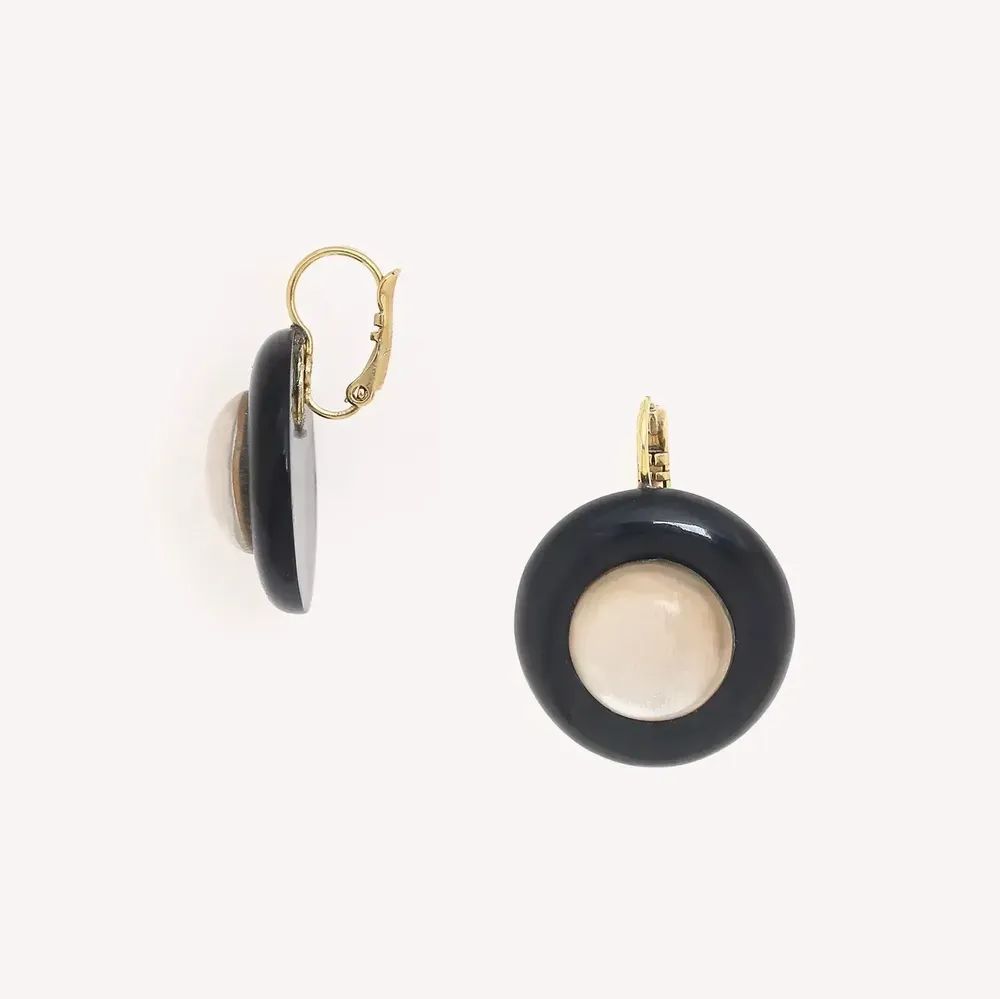 Jewelry - Small round french hook earrings - Saint Honore - NATURE BIJOUX