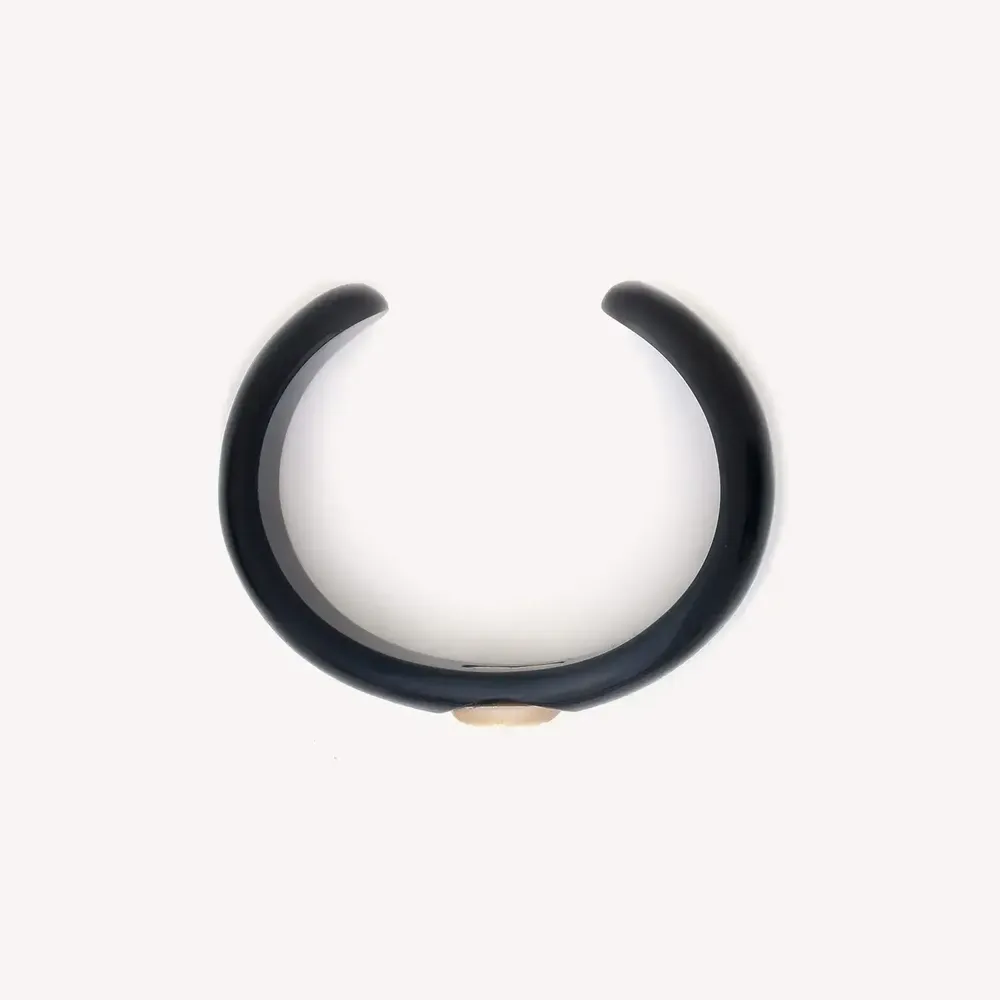 Jewelry - Small rigid bracelet with 1 capiz cab - Saint Honore - NATURE BIJOUX