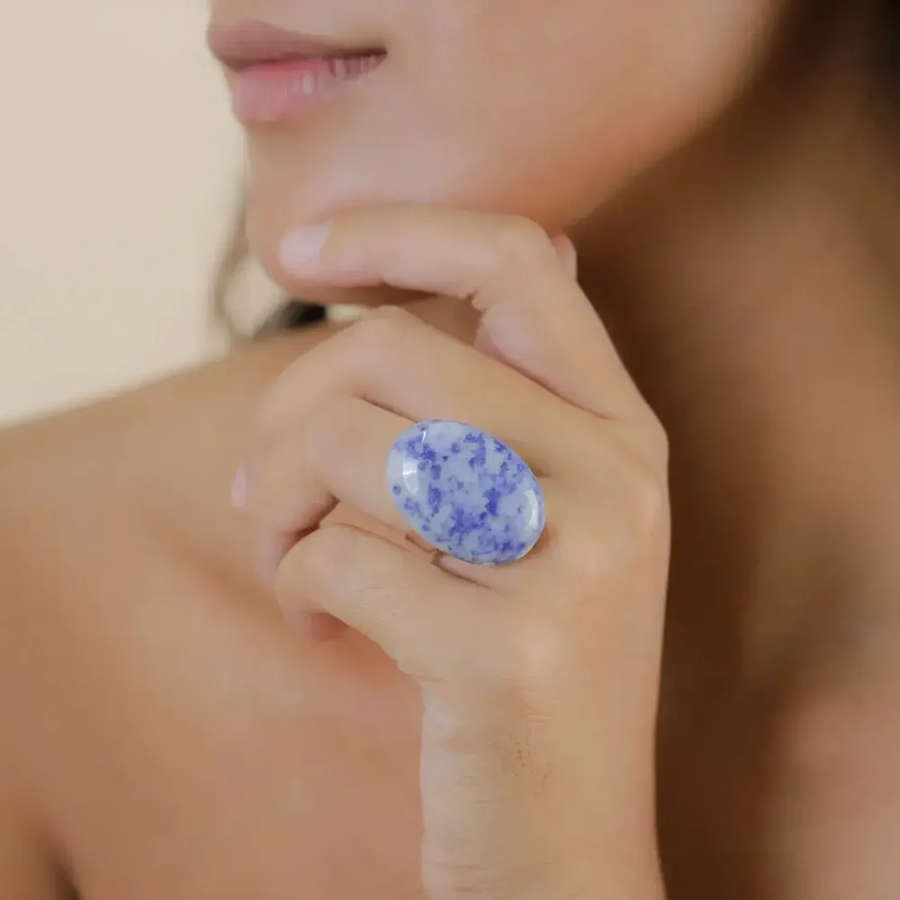 Jewelry - Adjustable sodalite ring - Skala - NATURE BIJOUX