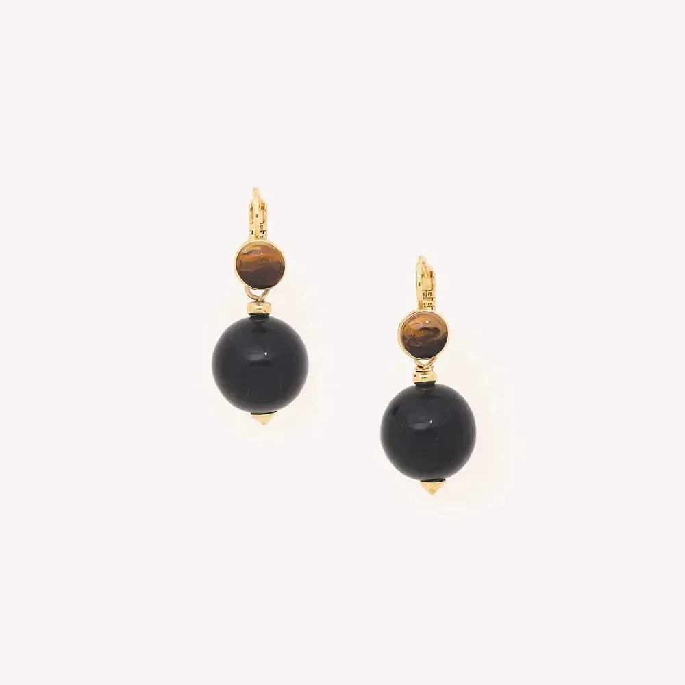 Jewelry - Small bead earrings - Zebra - NATURE BIJOUX