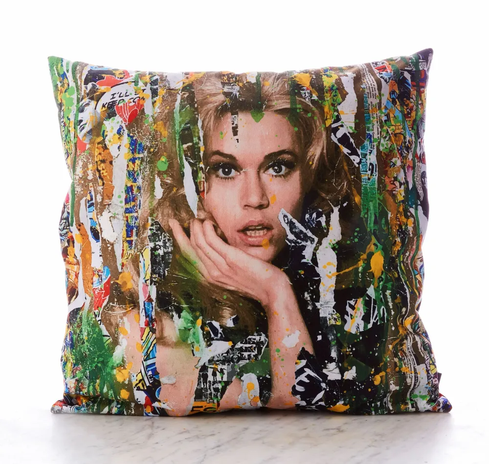 Tissus pour extérieurs - Coussin d'extérieur Jane 60 x 60 - Design by Anne Mondy - ARTDECORIS