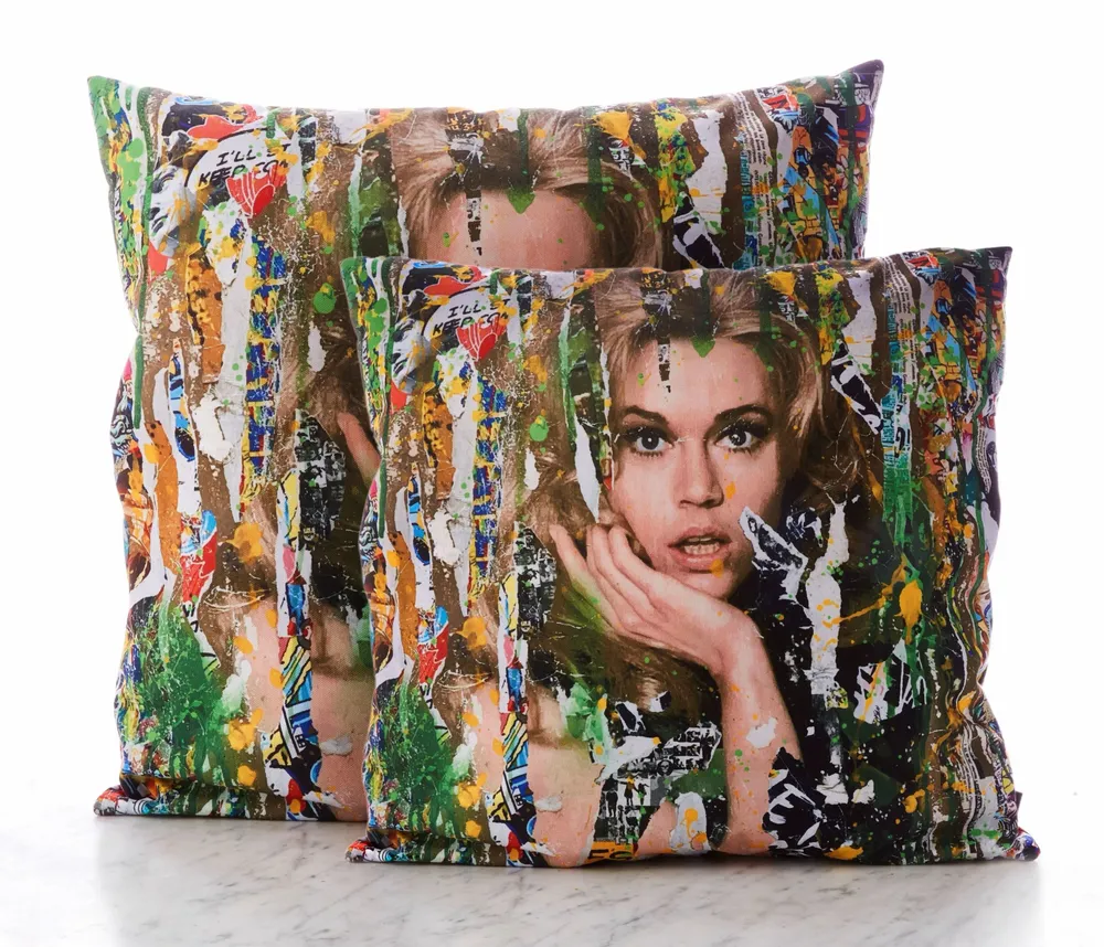 Tissus pour extérieurs - Coussin d'extérieur Jane 60 x 60 - Design by Anne Mondy - ARTDECORIS