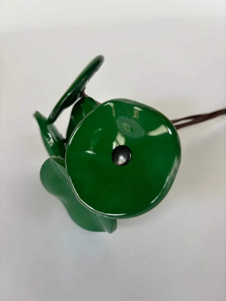 Décorations florales - Petite fleur en verre pour l'extérieur en vert sur tige flexible - CARNEOL GLASS