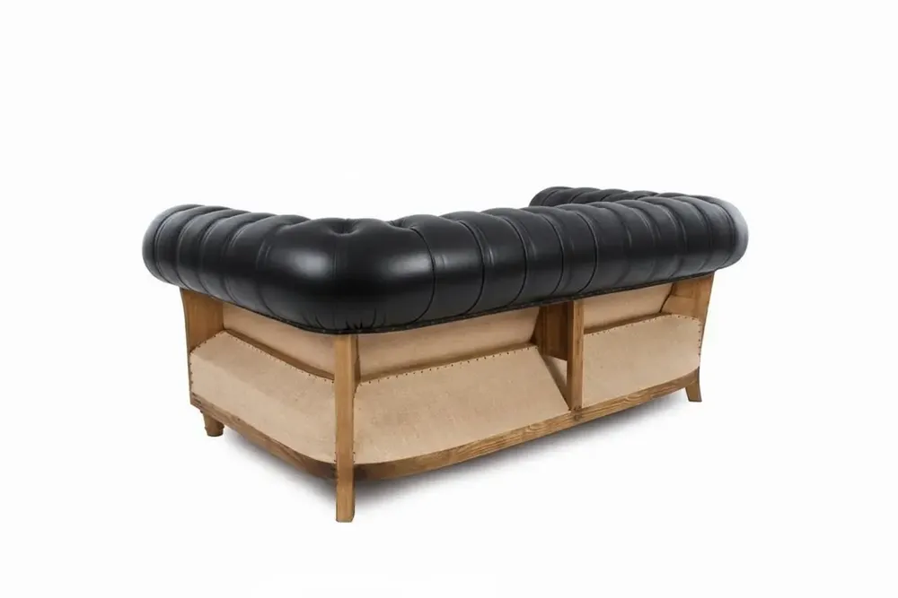 Canapés pour collectivités - Chesterfield Essence Black|Canapé et fauteuil - CREARTE COLLECTIONS