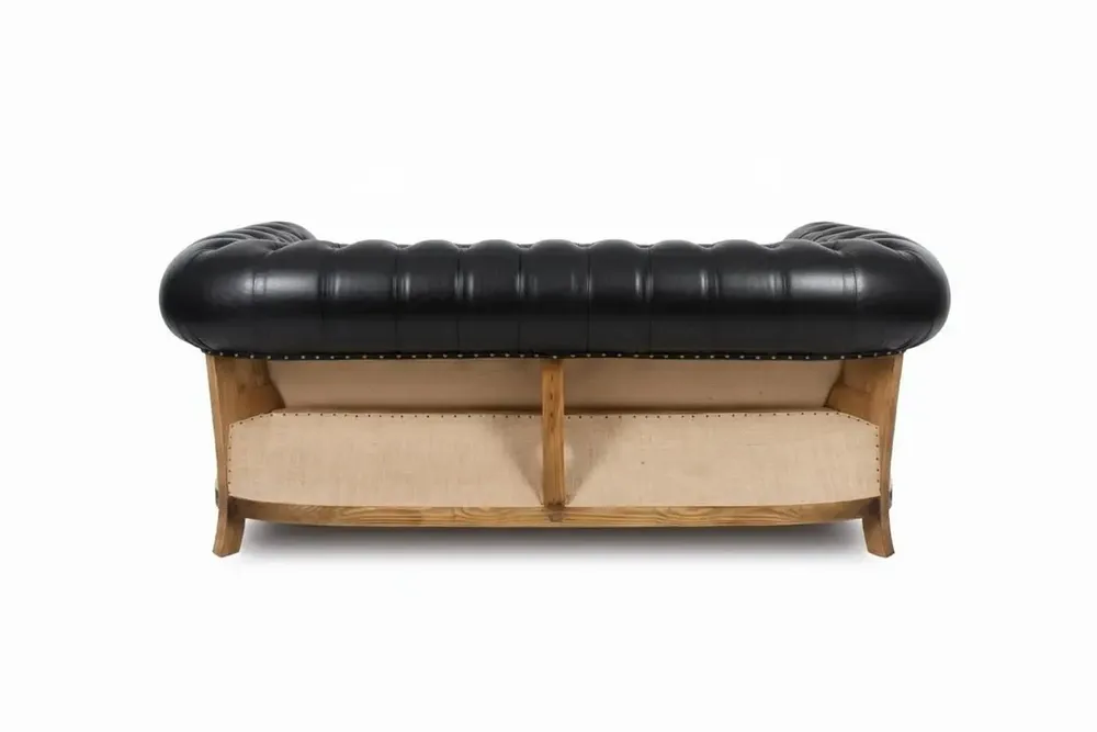 Canapés pour collectivités - Chesterfield Essence Black|Canapé et fauteuil - CREARTE COLLECTIONS