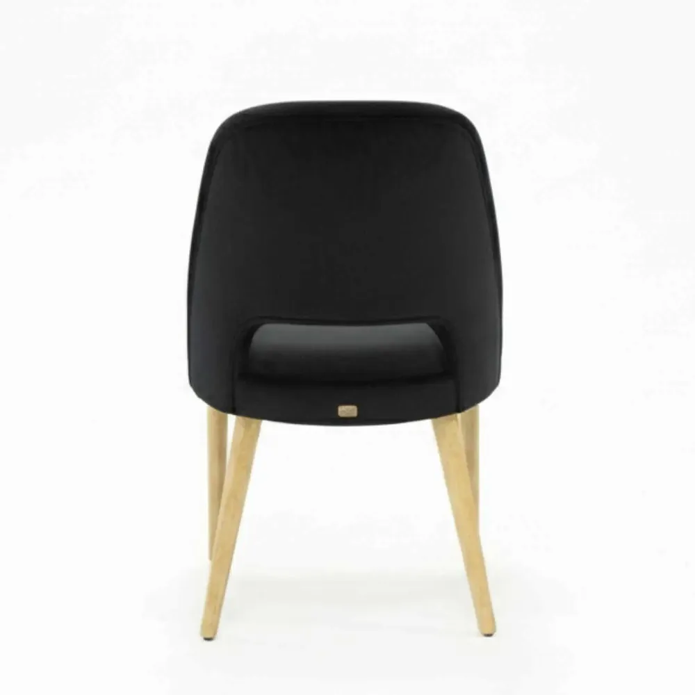 Chaises pour collectivités - Chaise noire Gom Hole | Chaise - CREARTE COLLECTIONS