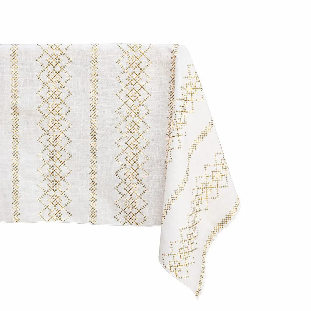 Table linen - Linen Tablecloth | LOSANGA Gold - GIARDINO SEGRETO
