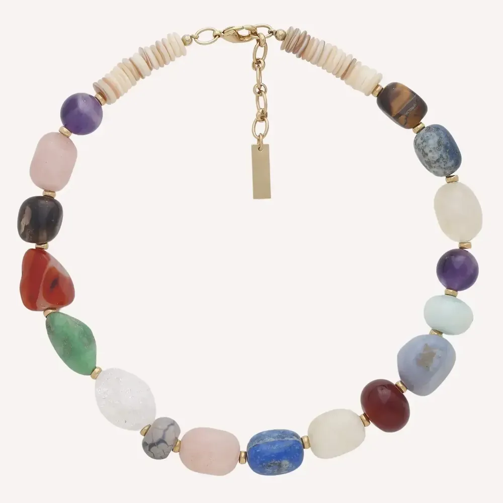 Bijoux - Collierr court combo pierres - Minerama - NATURE BIJOUX